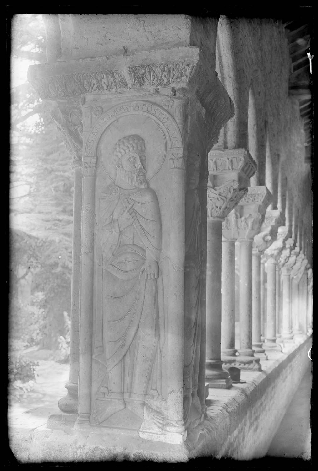 Apôtre saint Marc, sculpture du cloître