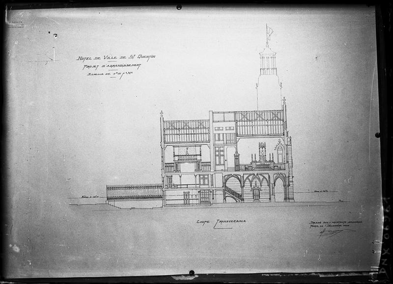 Coupe transversale (projet d'agrandissement)