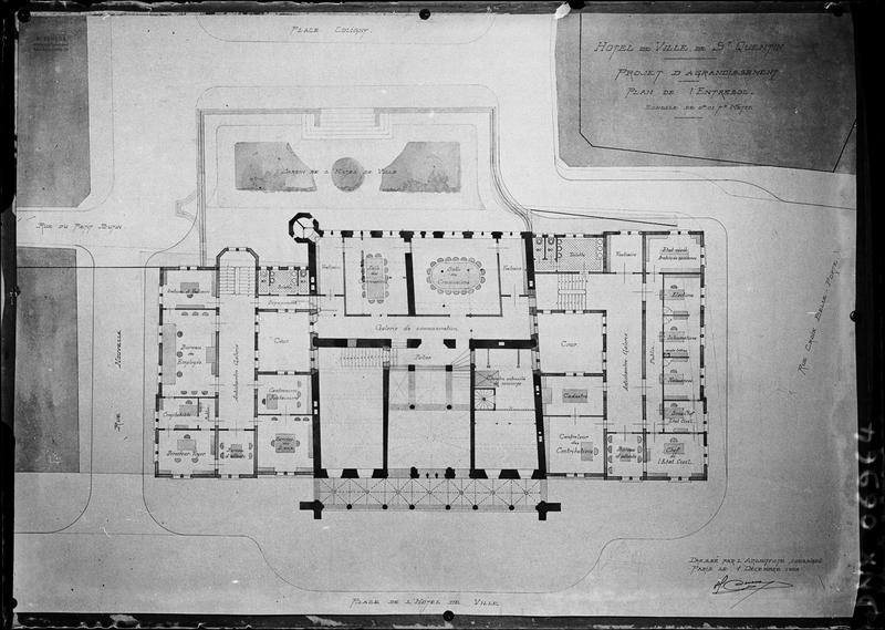 Plan de l'entresol (projet d'agrandissement)