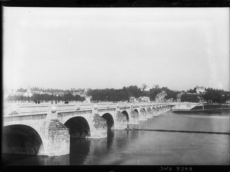 Vue générale depuis la rive de la Loire