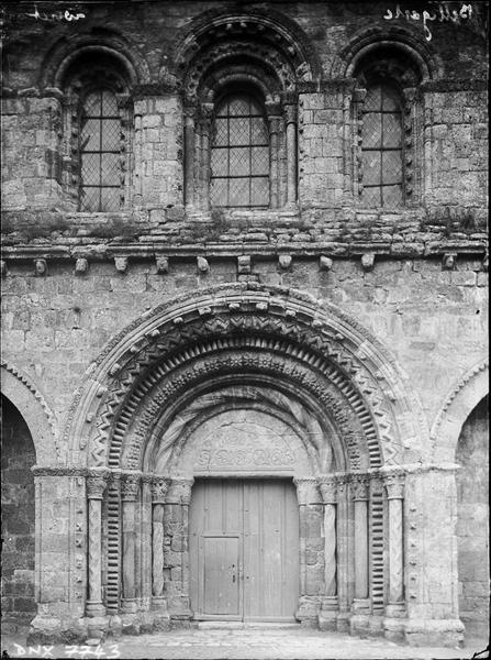 Façade ouest : partie centrale