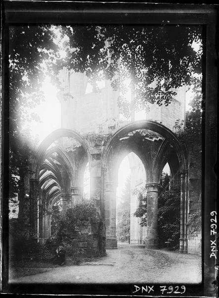 Abbatiale : ruines du choeur vues du sud-est