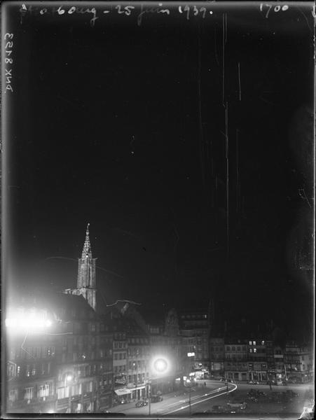 La Place Kléber à minuit