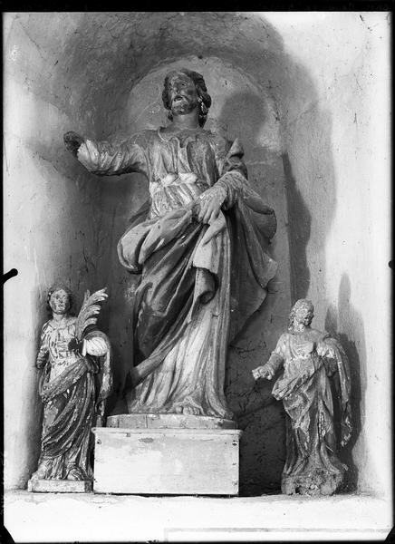 Statue : saint Gervais et deux autres statues de saints