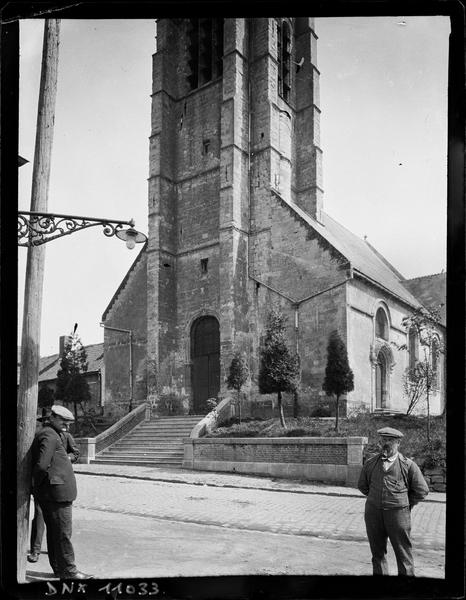 Clocher, façade ouest