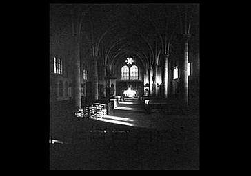 Eglise, vue intérieure vers le nord