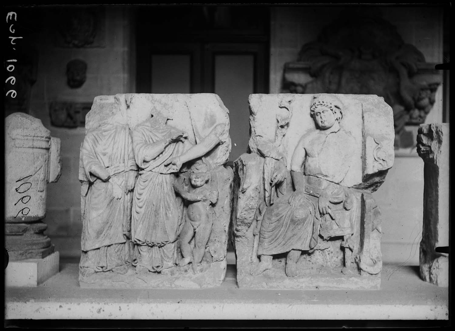 Blocs sculptés représentant le Jugement de Pâris