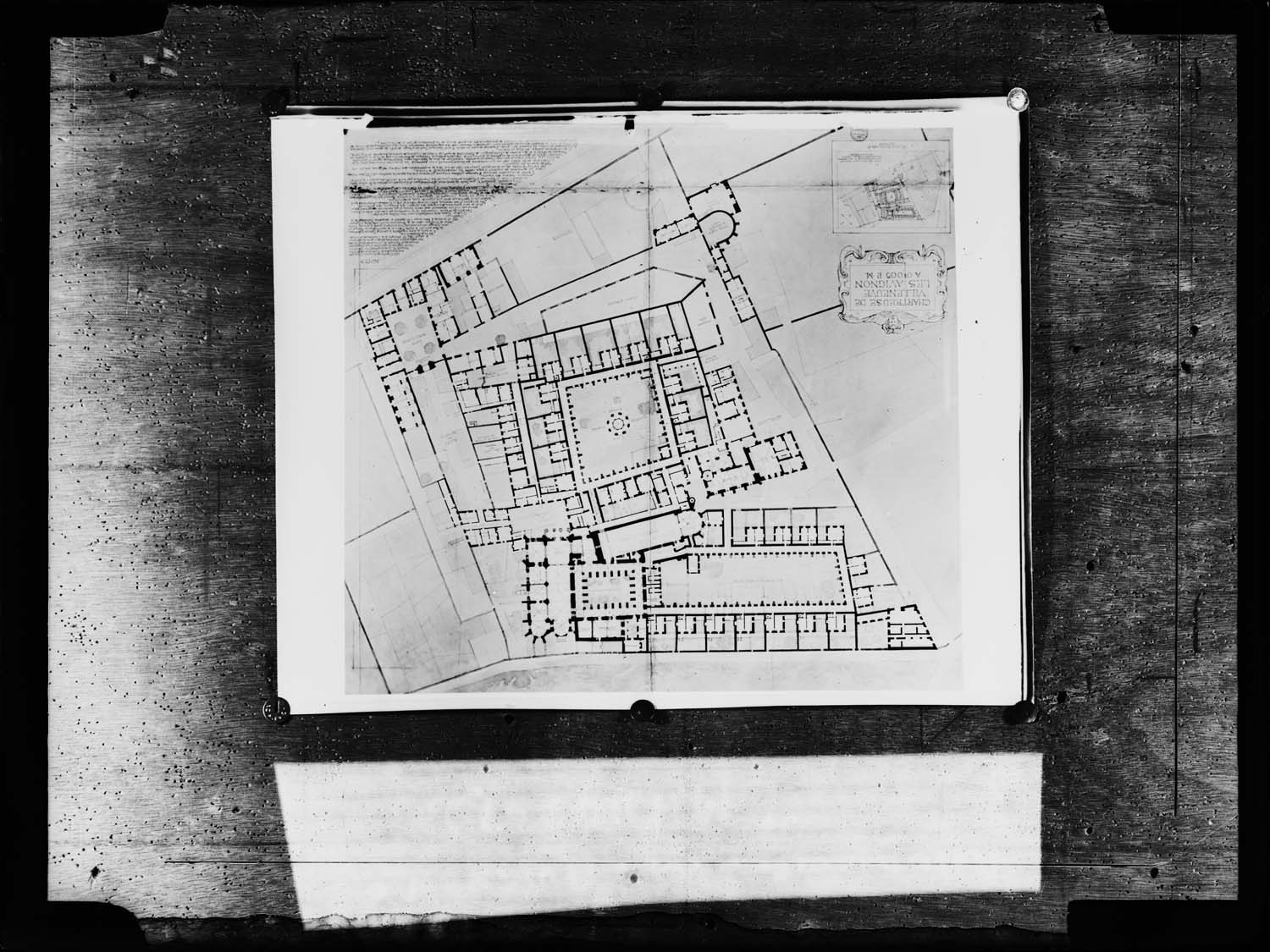 Reproduction d’un plan de la chartreuse de Villeneuve-lès-Avignon