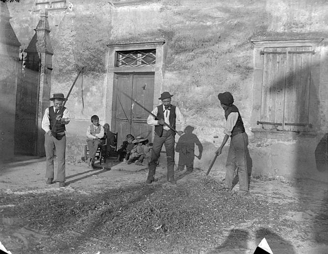 Batteurs au fléau à Saint-Antonin