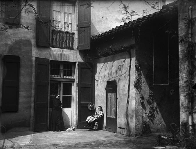 Cour de notre maison à Albi