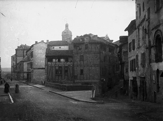 Vue des deux rues