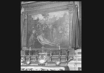 Panneau peint de retable : Pietà - © Ministère de la Culture (France), Médiathèque du patrimoine et de la photographie, diffusion RMN-GP