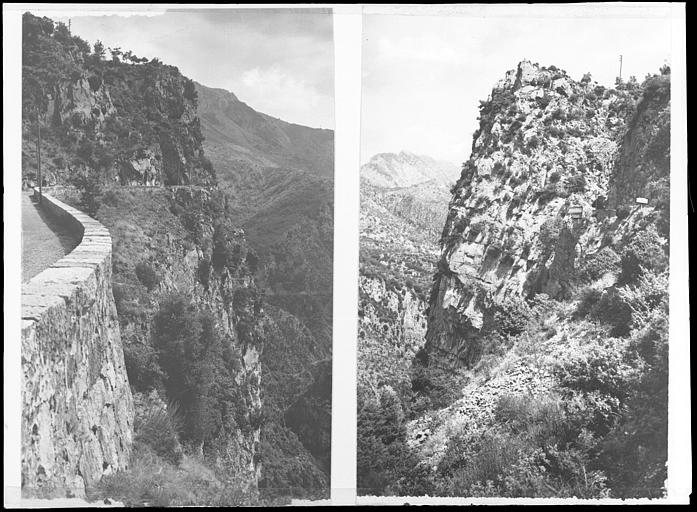 Le Saut des Français. Sites historiques, profondeur 300 m. Maurel-Duranus (montage de 2 vues)