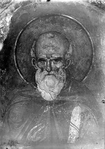 Saint ascète : transept sud, paroi sud, quatrième zone, vers l'est