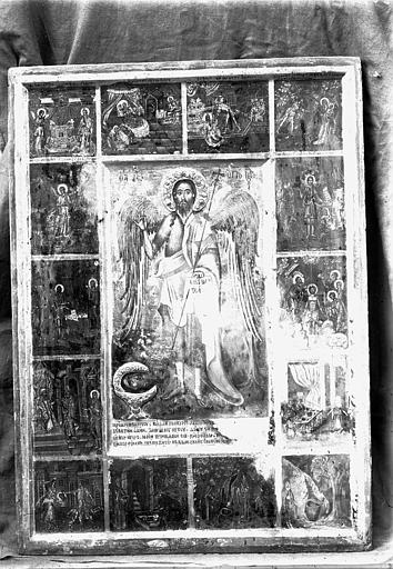Icône : saint Ioannis Prodrome et différentes scènes de sa vie