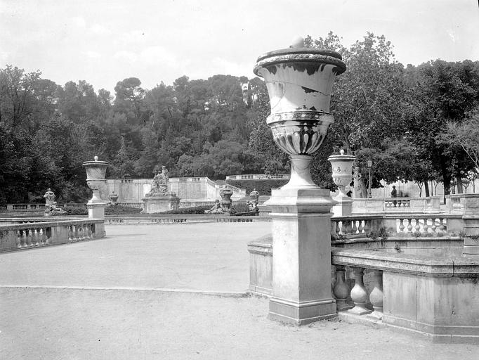 Vue générale depuis la terrasse inférieure