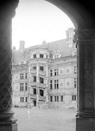 Aile François 1er, grand escalier