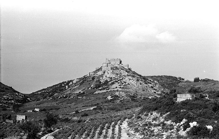 Vue générale du château sur son piton rocheux