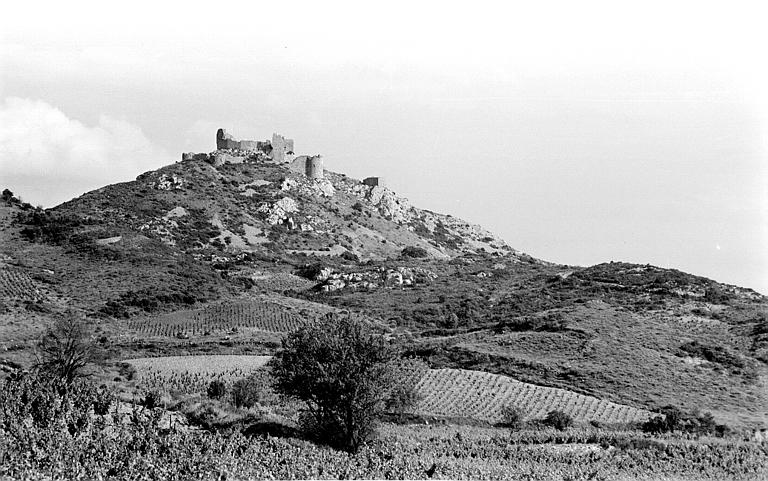 Vue générale du château sur son piton rocheux