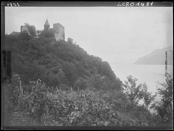 Le château de Châtillon et le lac