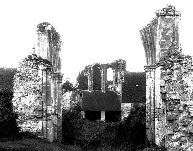 Ruines : piliers du transept