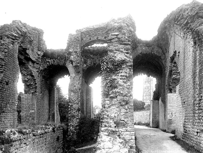 Ruines, intérieur : vue d'ensemble