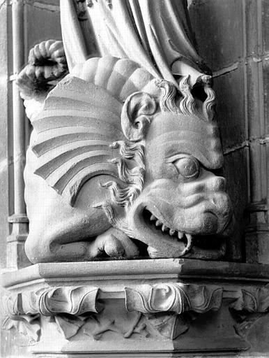 Statue de sainte Marguerite et le dragon : détail du dragon