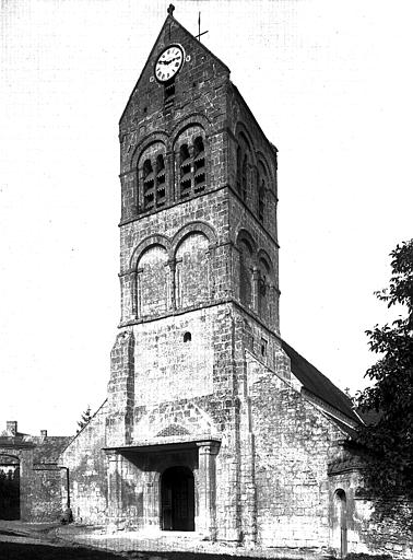 Façade principale, clocher