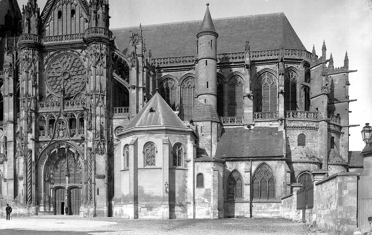 Extérieur, façade du croisillon sud et abside côté sud