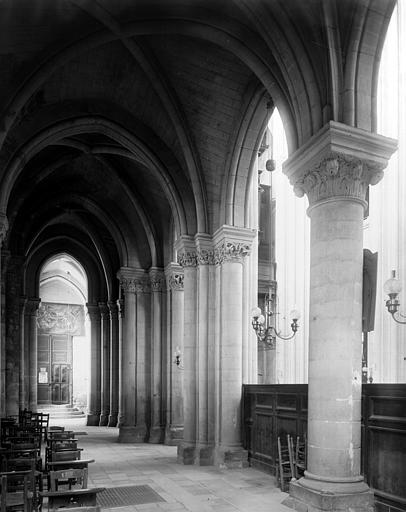 Intérieur, collatéral sud, dernières travées vers l'ouest