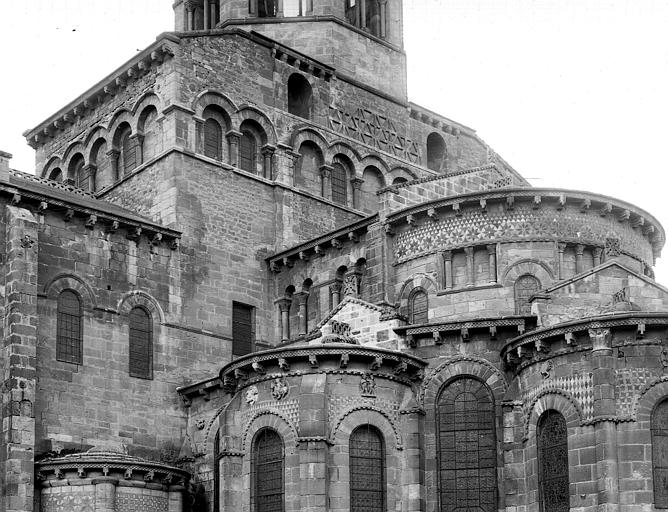 Extérieur, abside, partie supérieure, surélévation du transept