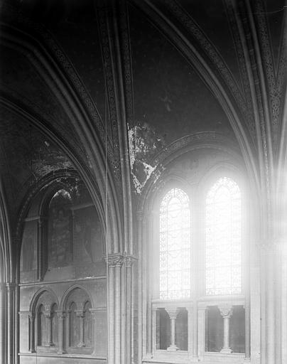 Intérieur, choeur côté nord, élévation supérieure des deux premières travées