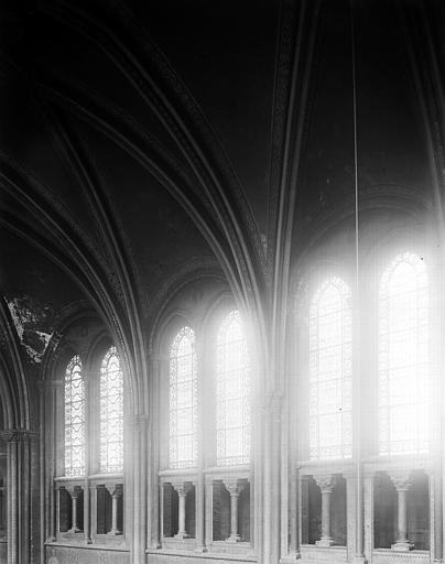 Intérieur, choeur côté nord, élévation supérieure des deuxième, troisième et quatrième travées