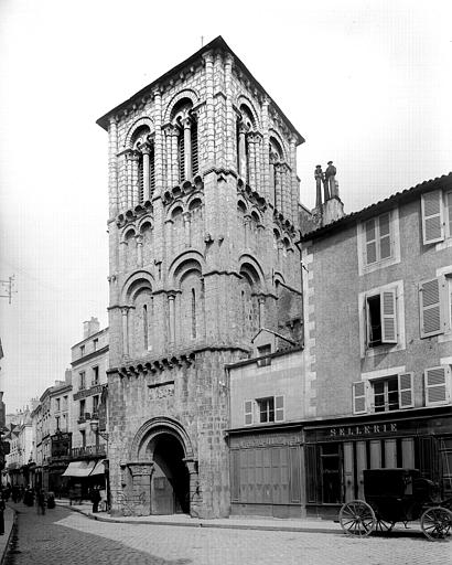 Extérieur, clocher porche, ensemble sud-ouest