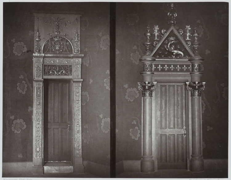 Aile, dite de François 1er. Salle des gardes de la reine (1er étage). Petites portes