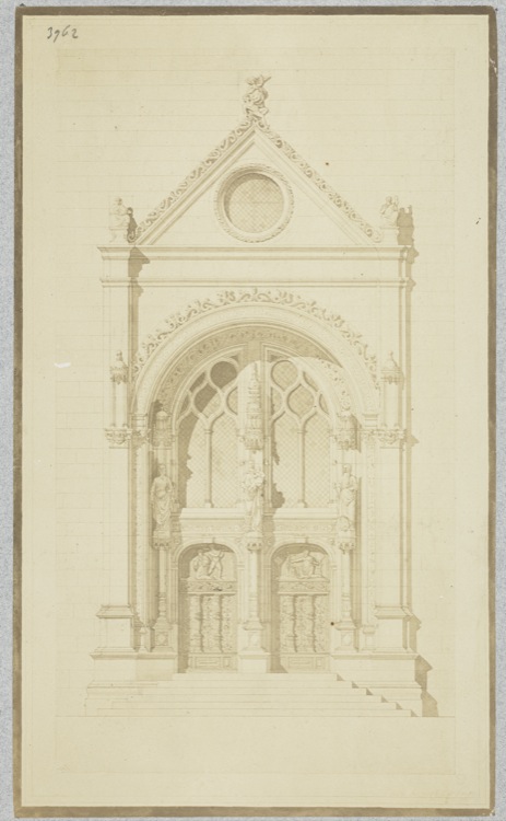 Reproduction d'un dessin du portail