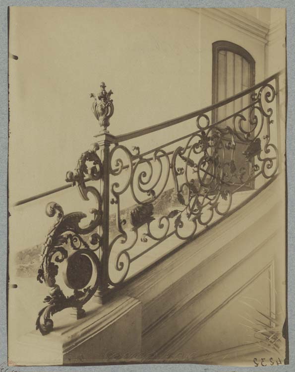 Rampe d'escalier en fer