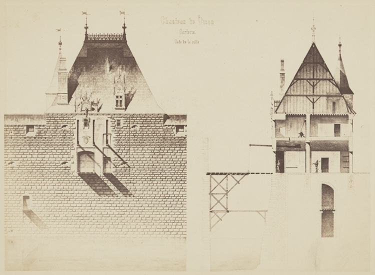 Reproduction d'une coupe du château