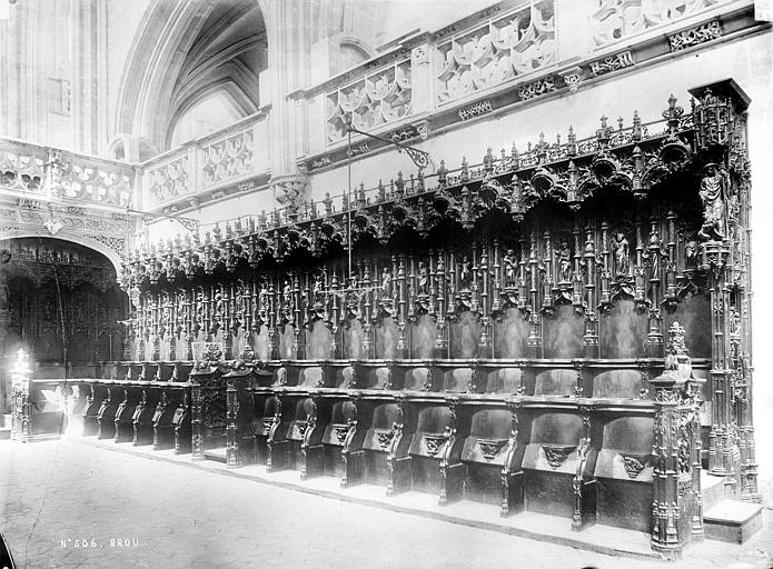 Eglise, intérieur : ensemble des stalles