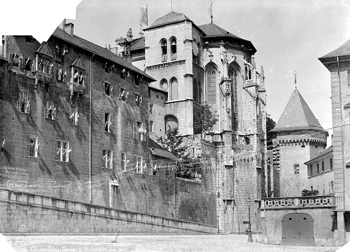 Vue d'ensemble côté est et abside de la Sainte-Chapelle