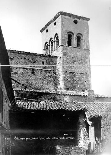 Clocher, côté abside