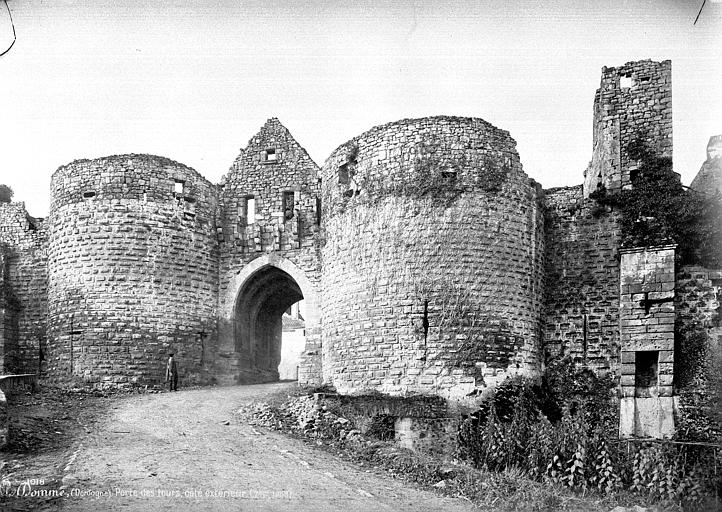 Porte des Tours : Vue d'ensemble extra-muros