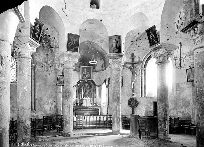 Eglise, vue intérieure du transept nord