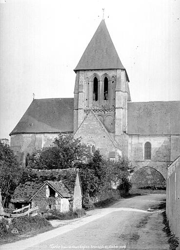 Façade nord : transept, abside et clocher