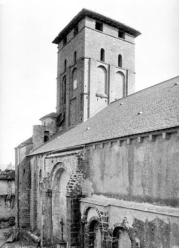 Façade nord en perspective et clocher