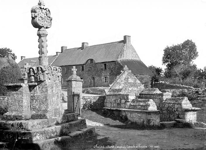 Calvaire et fontaine