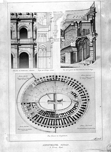 Nymphée, études de la construction