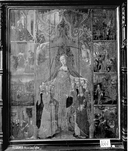 tableau (panneau peint) : La légende de sainte Ursule et des onze mille Vierge