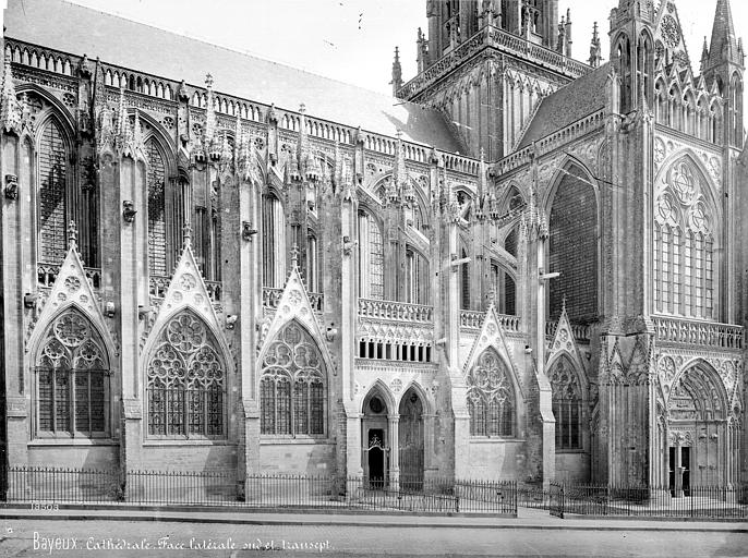 Façade sud : partie ouest et transept