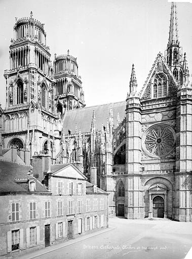 Façade sud : clocher et transept